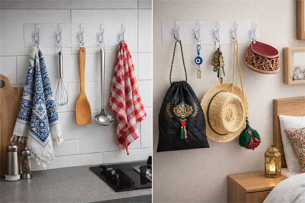 علاقة حائطية متعددة الاستعمالات – عرض 3 قطع