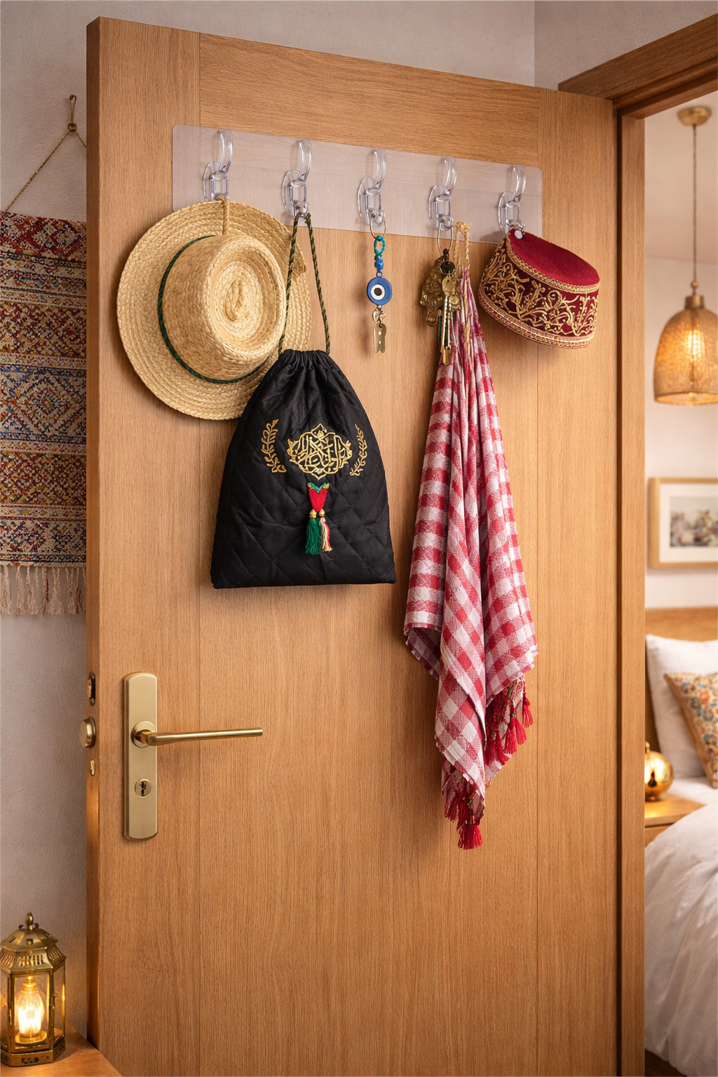 علاقة حائطية متعددة الاستعمالات – عرض 3 قطع