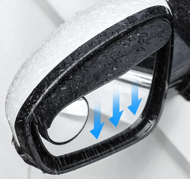 مراية النقطة العمياء 360° مع واقي المطر