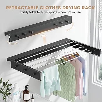 مجفف ملابس سحري متعدد الوظائف مع علاقات – 3 في 1