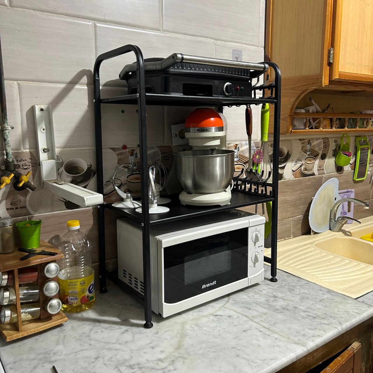 رف المطبخ المتعدد الاستعمالات