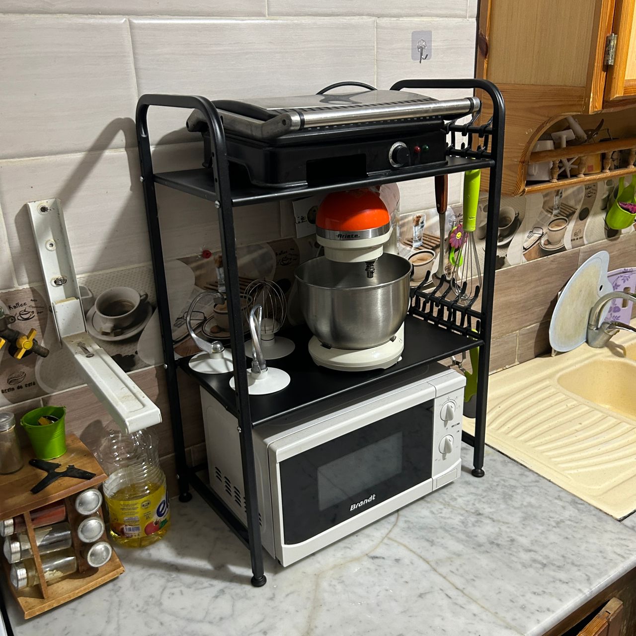 رف المطبخ المتعدد الاستعمالات