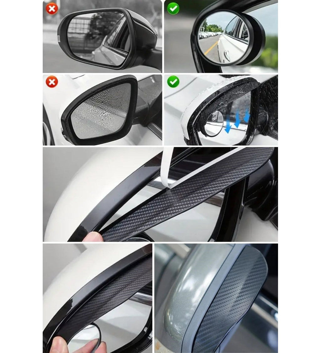 مراية النقطة العمياء 360° مع واقي المطر