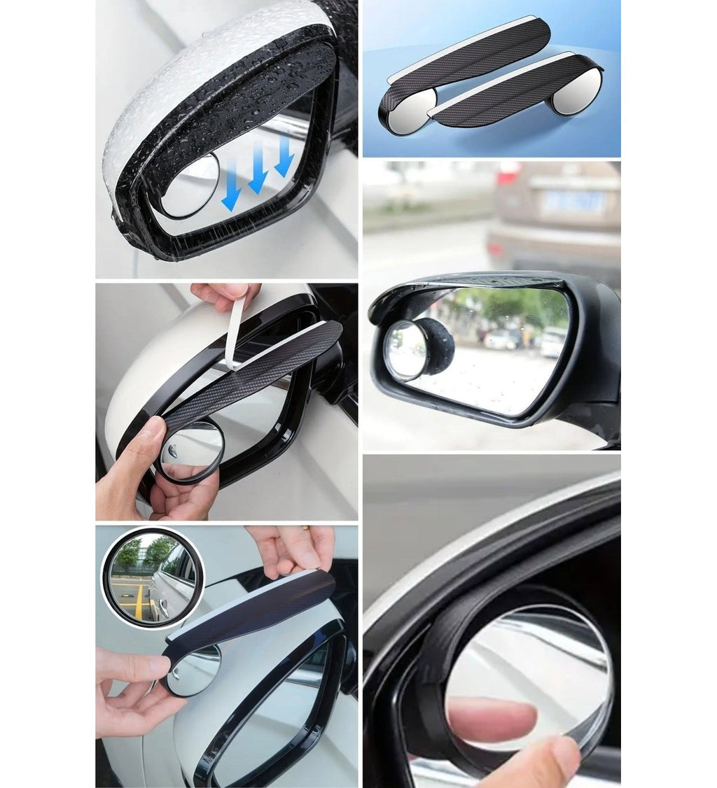 مراية النقطة العمياء 360° مع واقي المطر